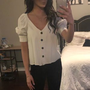 Short sleeve Zara puffer top!